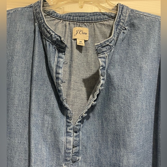 JCREW BLUE JEAN DRESS SIZE MEDIUM - Picture 4 of 4